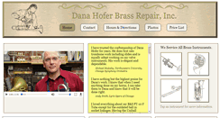 Desktop Screenshot of danahoferbrassrepair.com